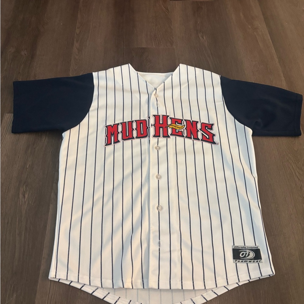 Toledo Mud Hens Baseball Jersey #48 Burkett on the back